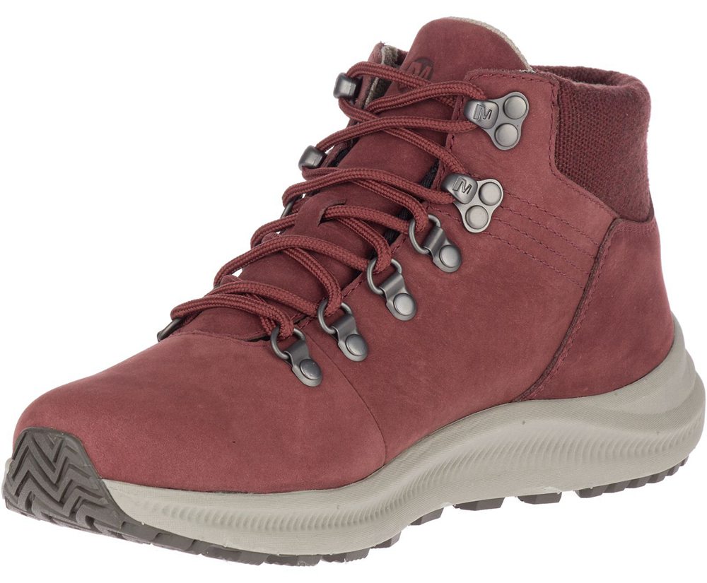 Botas Senhora - Merrell Ontario Mid Waterproof - Bordeaux - PNM216874